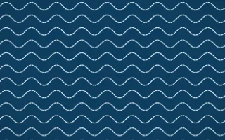 Capri Blue Stitch Waves — dark blue and white sashiko background