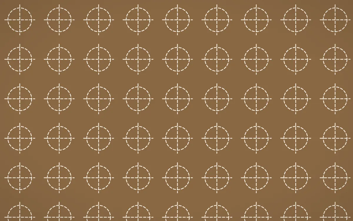 Chai Cream Stitch Crosses — dark brown and beige sashiko background