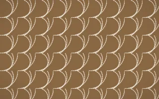 Chai Cream Stitch Fans — dark brown and beige sashiko background