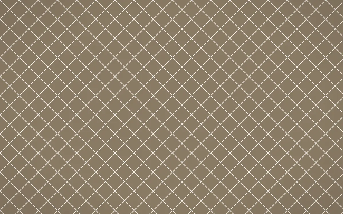 Copenhagen Hygge Stitch Diamonds — colourful orange and white sashiko background