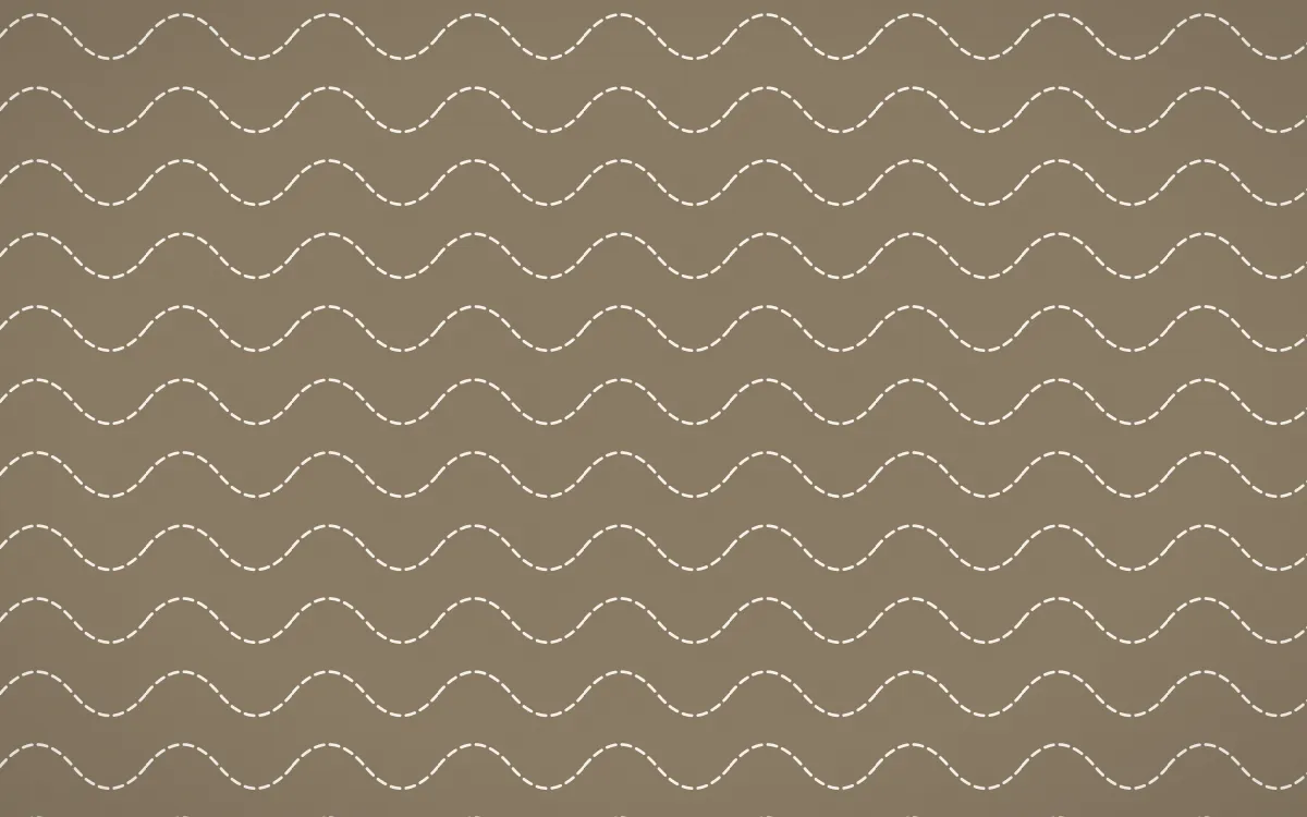 Copenhagen Hygge Stitch Waves — colourful orange and white sashiko background