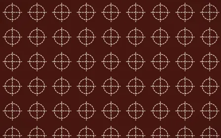 Cusco Weave Stitch Crosses — dark red and beige sashiko background