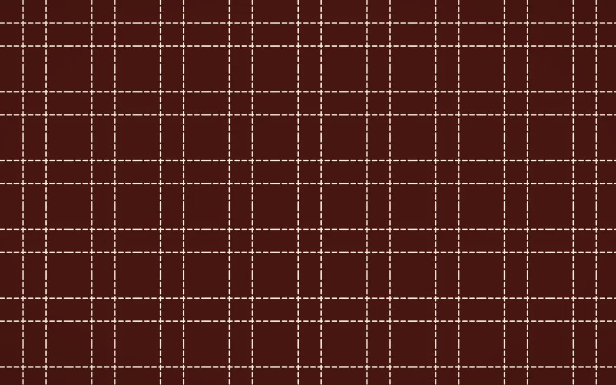 Cusco Weave Stitch Grid — dark red and beige sashiko background