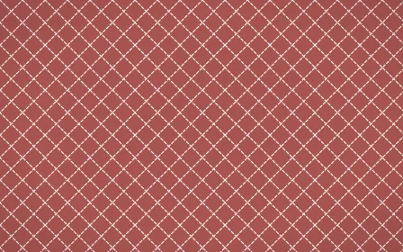 Damascus Rose Stitch Diamonds — colourful red and white sashiko background