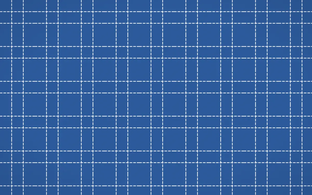 Delft Blue Stitch Grid — colourful blue and white sashiko background