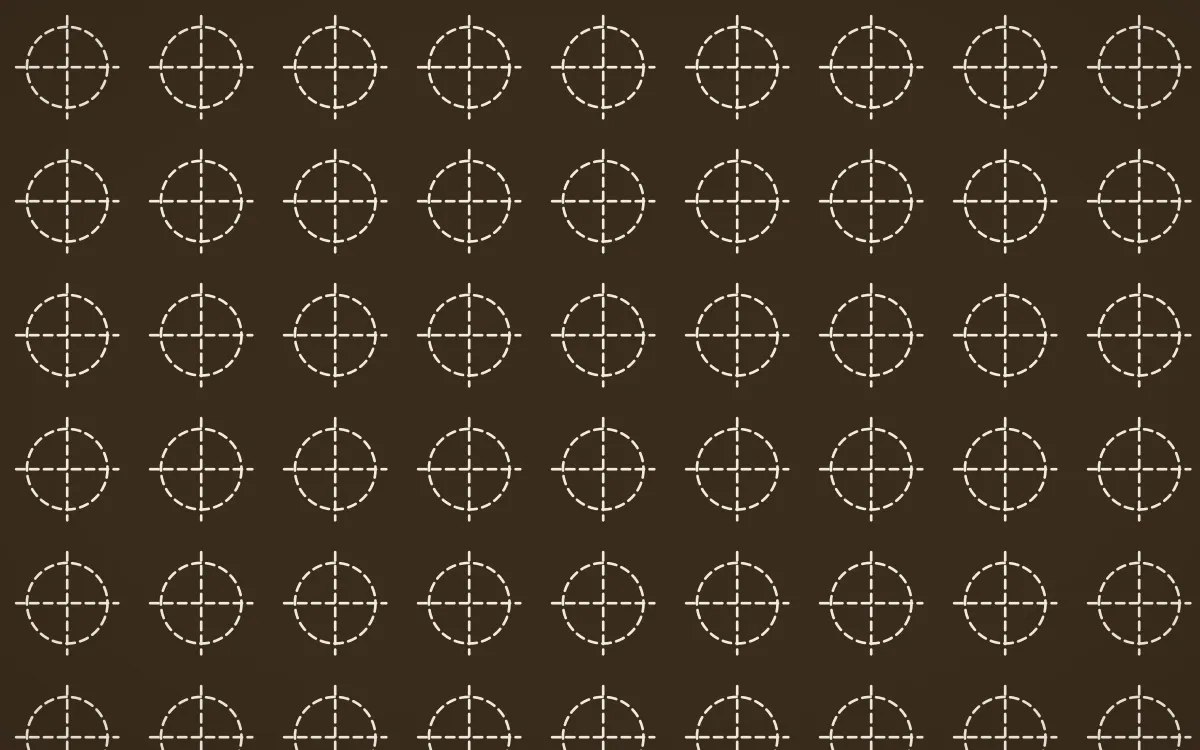 Desert Oud Stitch Crosses — dark brown and beige sashiko background