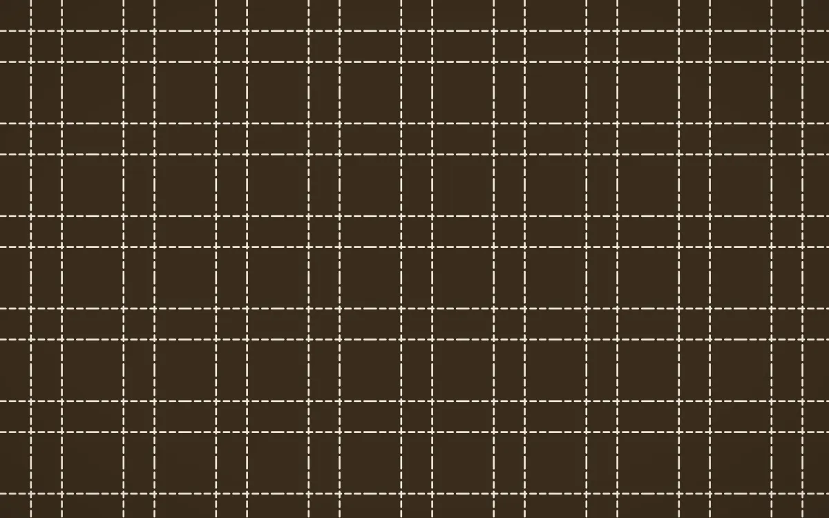 Desert Oud Stitch Grid — dark brown and beige sashiko background