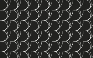 Edo Charcoal Stitch Fans — dark grey and white sashiko background