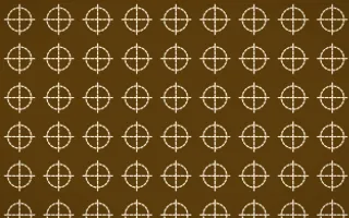Fes Saffron Stitch Crosses — dark brown and beige sashiko background