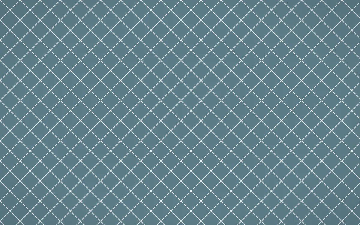 Fjord Mist Stitch Diamonds — colourful blue and white sashiko background