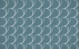 Fjord Mist Stitch Fans — colourful blue and white sashiko background