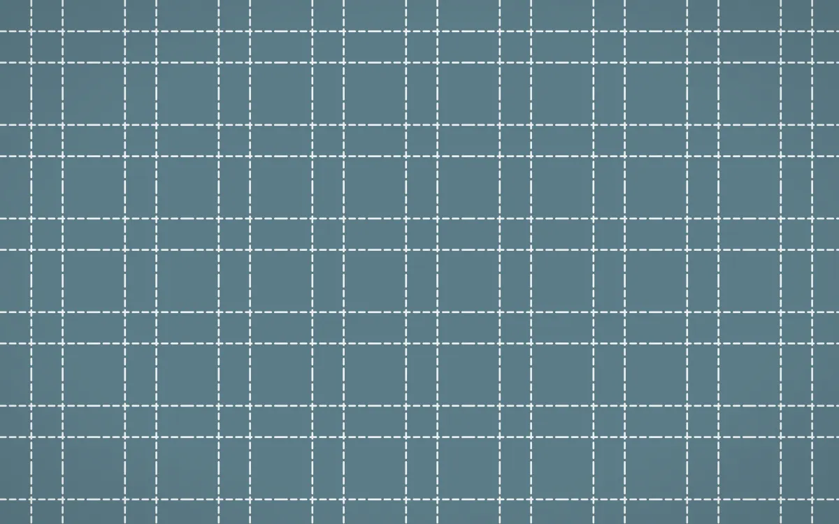 Fjord Mist Stitch Grid — colourful blue and white sashiko background