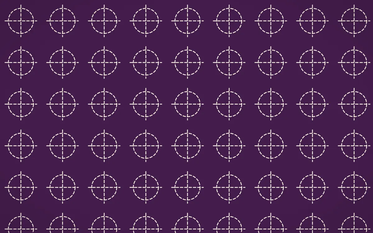 Fiesta Brava Stitch Crosses — dark purple and white sashiko background