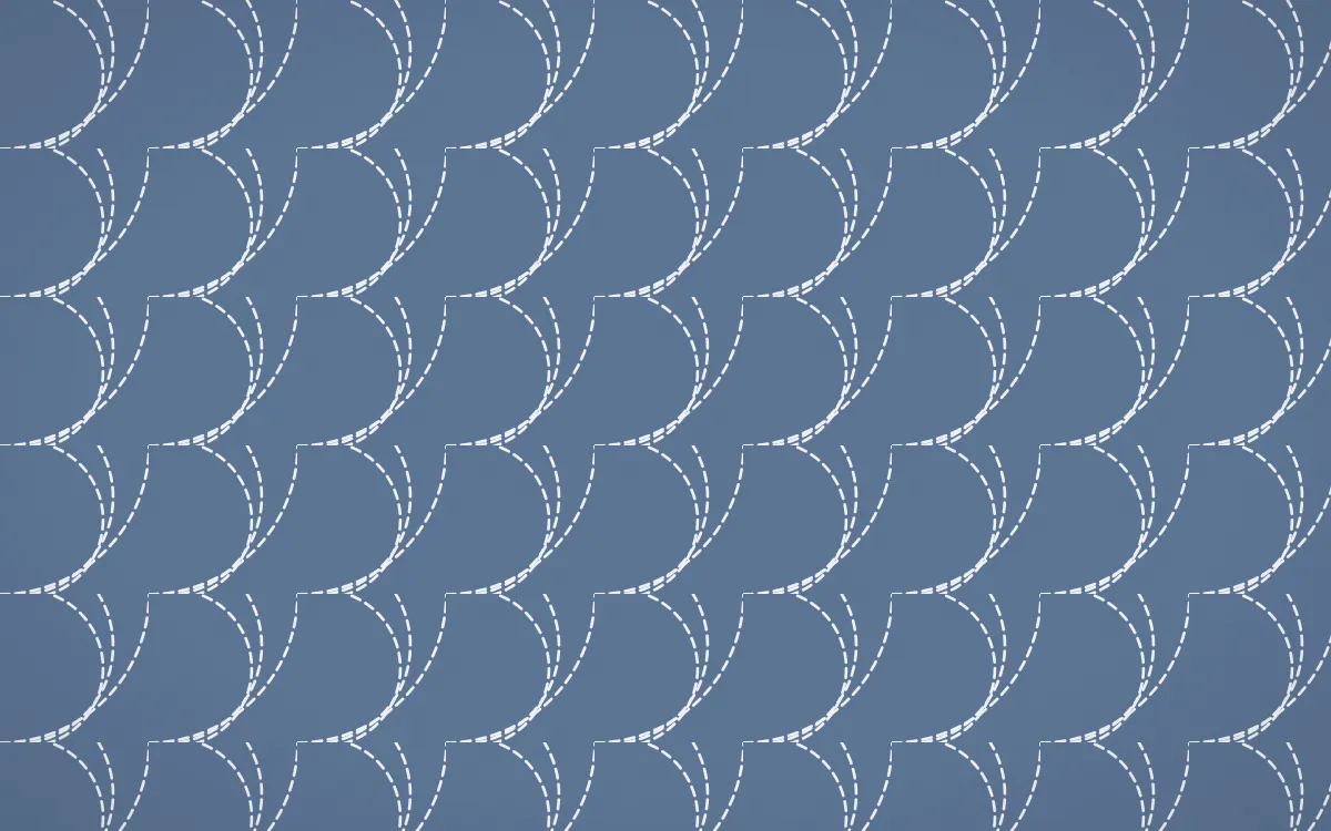 Fuji Mist Stitch Fans — colourful blue and white sashiko background
