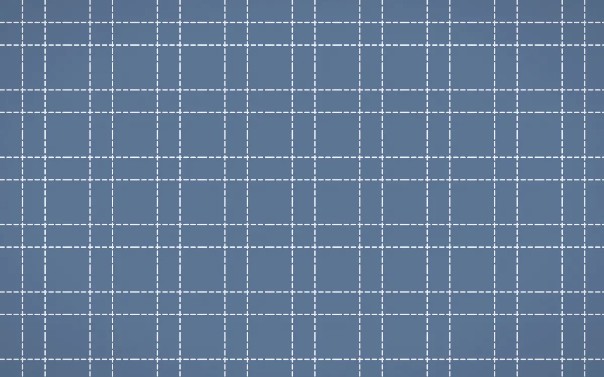 Fuji Mist Stitch Grid — colourful blue and white sashiko background