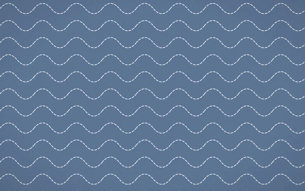 Fuji Mist Stitch Waves — colourful blue and white sashiko background
