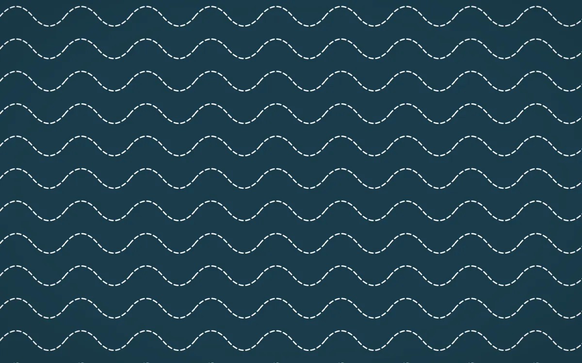 Park Mosaic Stitch Waves — dark blue and white sashiko background