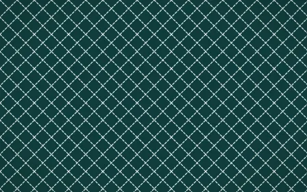 Ha Long Jade Stitch Diamonds — dark teal and white sashiko background