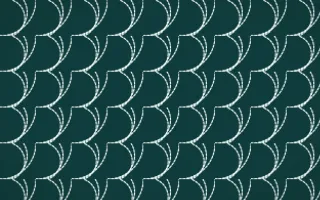Ha Long Jade Stitch Fans — dark teal and white sashiko background