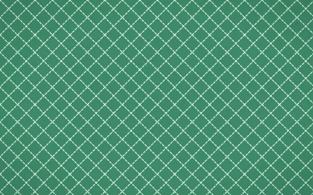 Hanbok Mint Stitch Diamonds — colourful green and white sashiko background