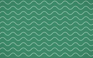 Hanbok Mint Stitch Waves — colourful green and white sashiko background