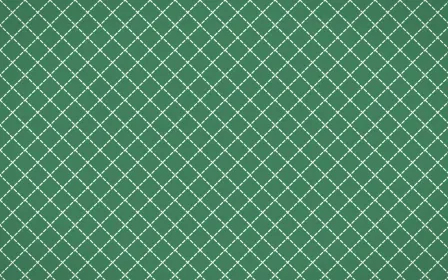 Havana Mint Stitch Diamonds — dark green and white sashiko background