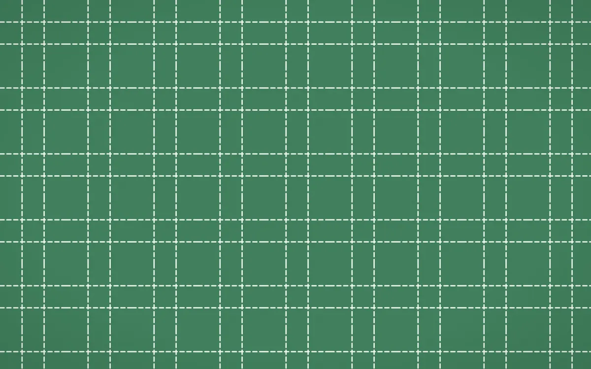 Havana Mint Stitch Grid — dark green and white sashiko background