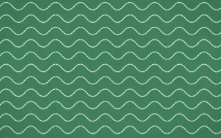 Havana Mint Stitch Waves — dark green and white sashiko background