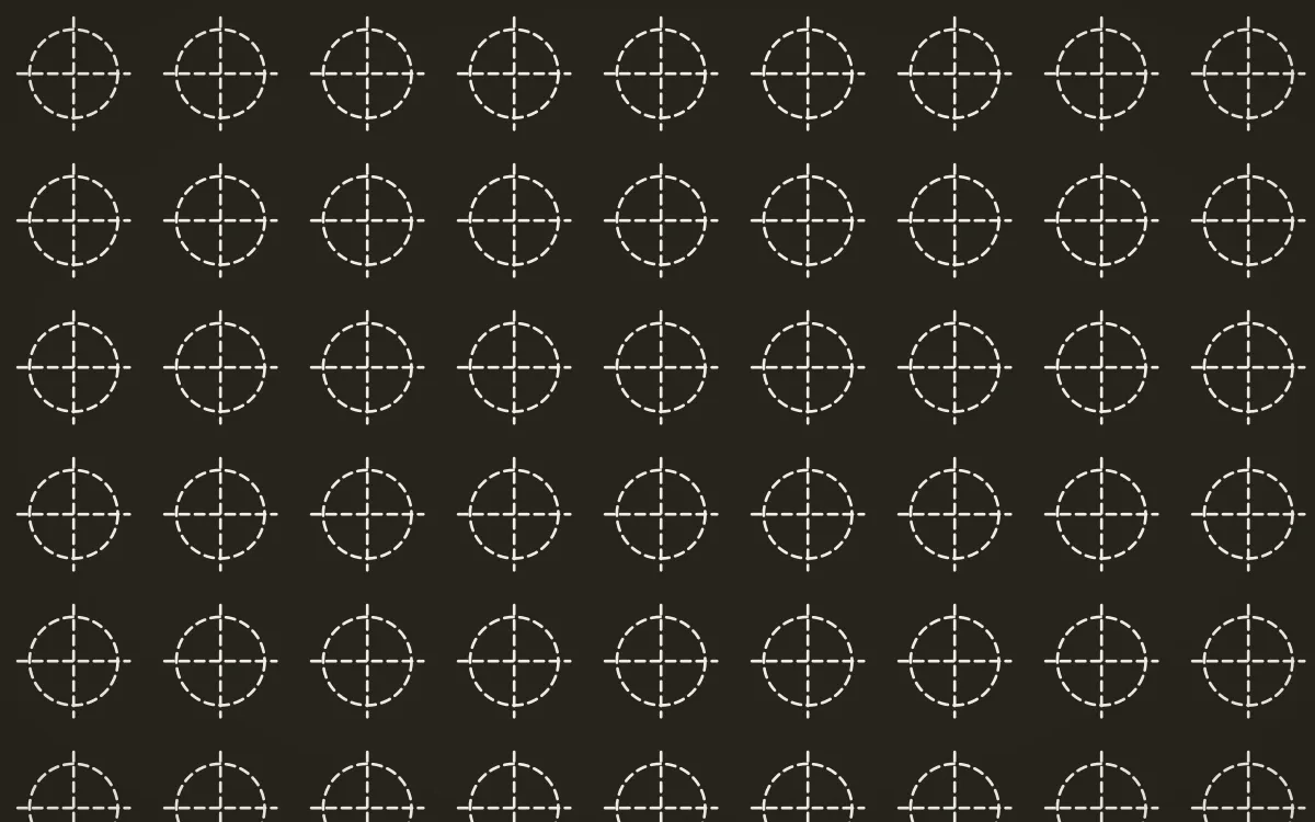 Highland Peat Stitch Crosses — dark grey and white sashiko background