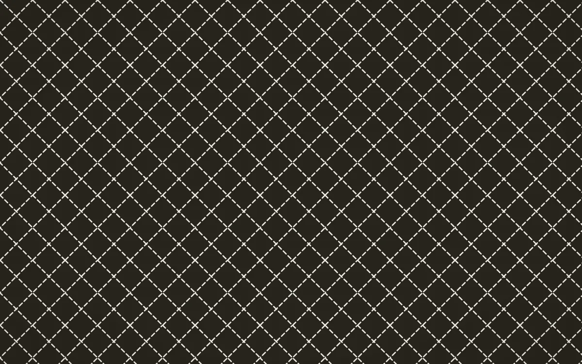 Highland Peat Stitch Diamonds — dark grey and white sashiko background