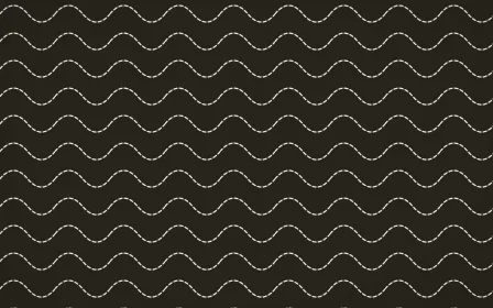 Highland Peat Stitch Waves — dark grey and white sashiko background