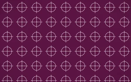 Holi Splash Stitch Crosses — dark pink and white sashiko background