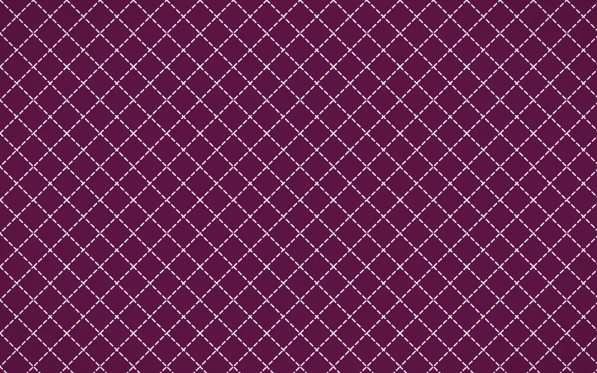 Holi Splash Stitch Diamonds — dark pink and white sashiko background