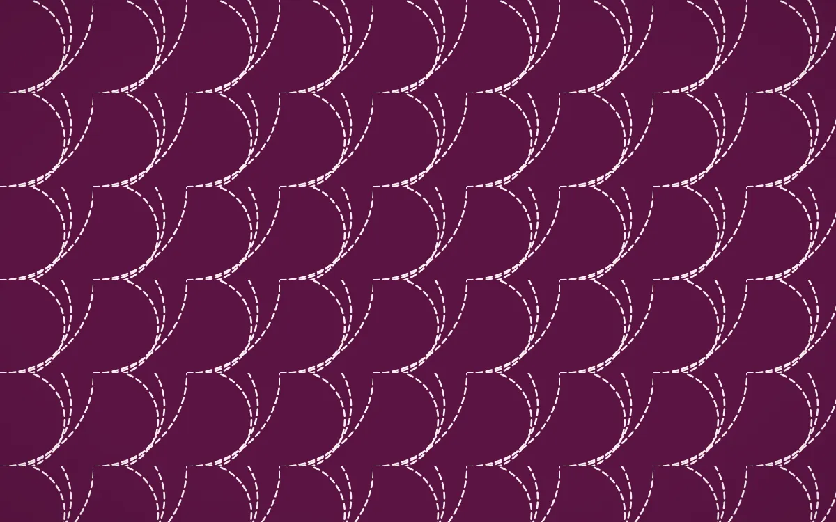 Holi Splash Stitch Fans — dark pink and white sashiko background