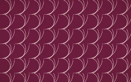 Island Punch Stitch Fans — dark pink and beige sashiko background