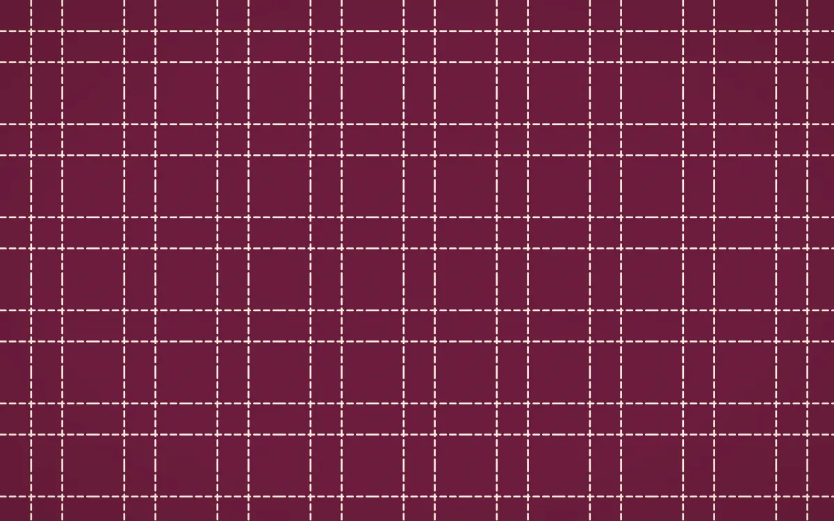 Island Punch Stitch Grid — dark pink and beige sashiko background
