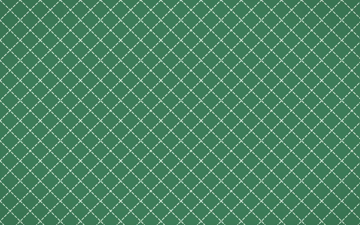 Jade Dynasty Stitch Diamonds — dark green and white sashiko background