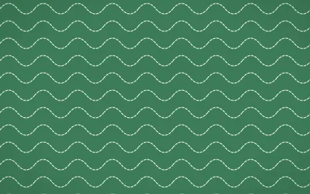 Jade Dynasty Stitch Waves — dark green and white sashiko background