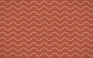 Jaipur Rose Stitch Waves — colourful red and orange sashiko background