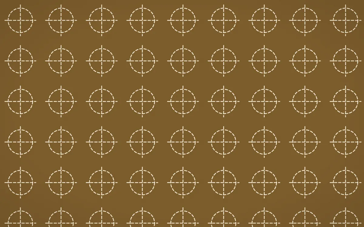 Java Heritage Stitch Crosses — dark brown and beige sashiko background