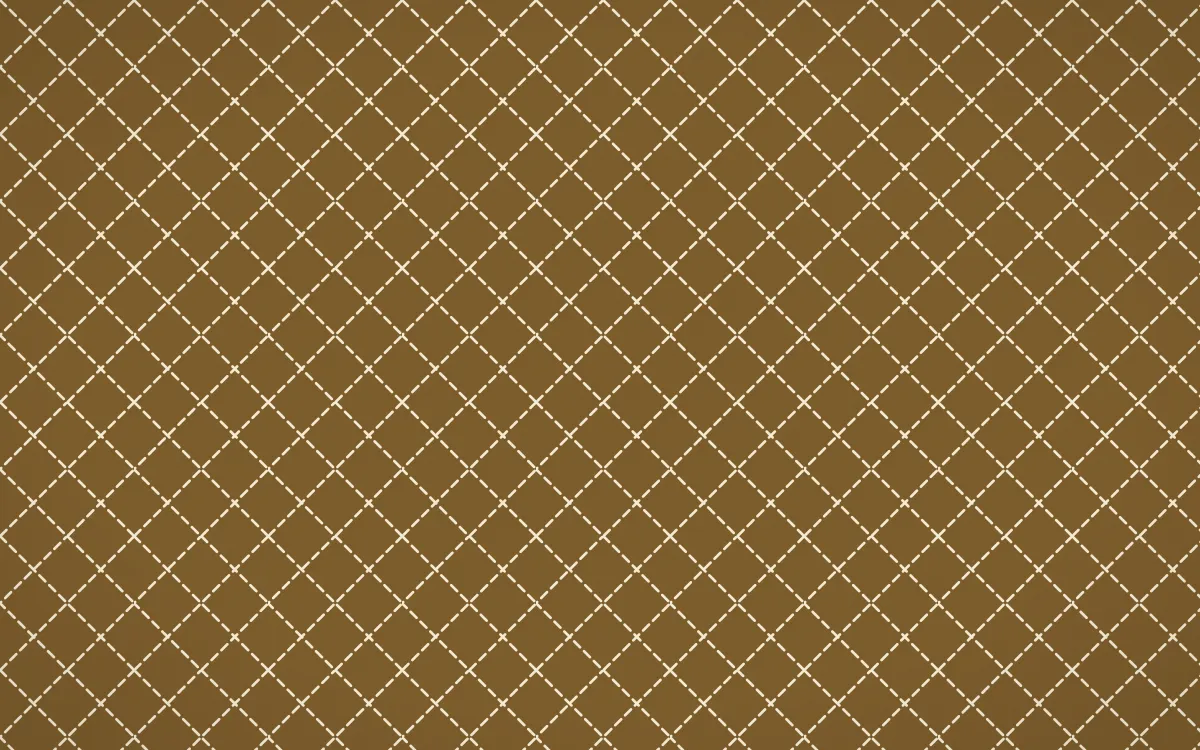 Java Heritage Stitch Diamonds — dark brown and beige sashiko background