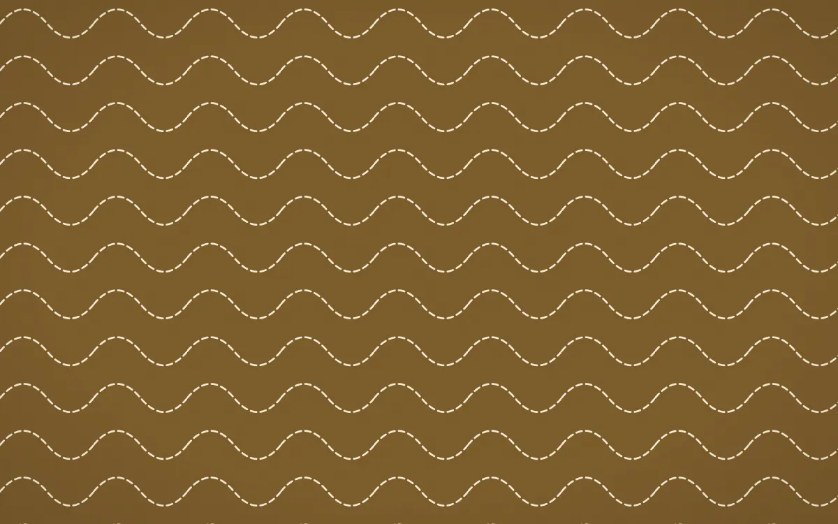 Java Heritage Stitch Waves — dark brown and beige sashiko background