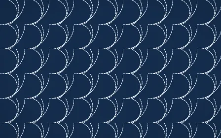 Jodhpur Indigo Stitch Fans — dark blue sashiko background