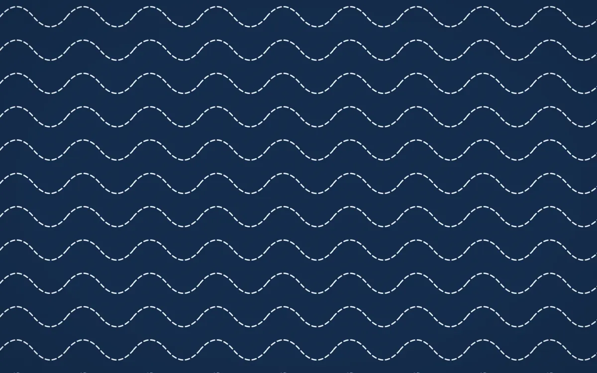Jodhpur Indigo Stitch Waves — dark blue sashiko background