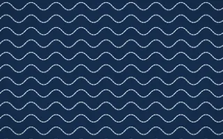 Jodhpur Indigo Stitch Waves — dark blue sashiko background