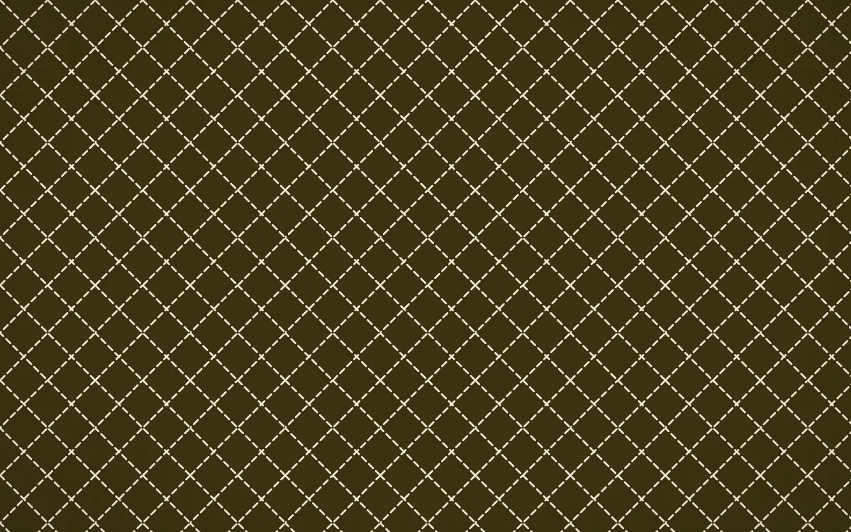 Kerala Spice Stitch Diamonds — dark brown and beige sashiko background