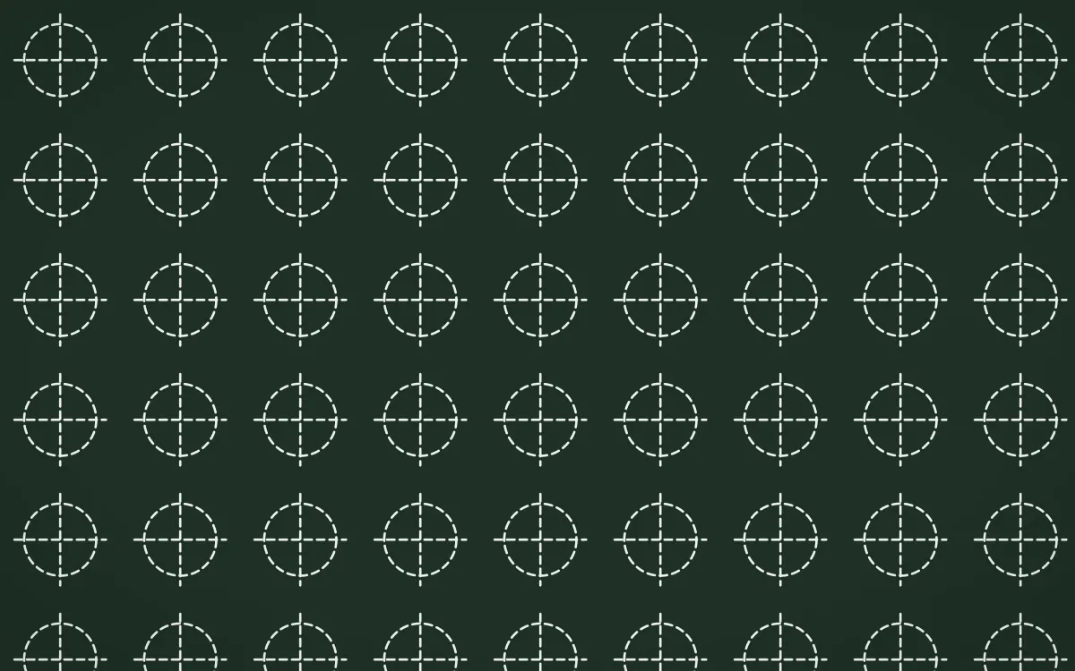 Kiwi Fern Stitch Crosses — dark green and white sashiko background