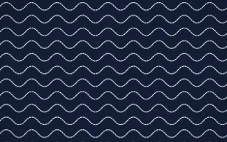 Kyoto Indigo Stitch Waves — dark blue and white sashiko background