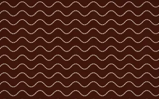 Lagos Wax Stitch Waves — dark brown and beige sashiko background