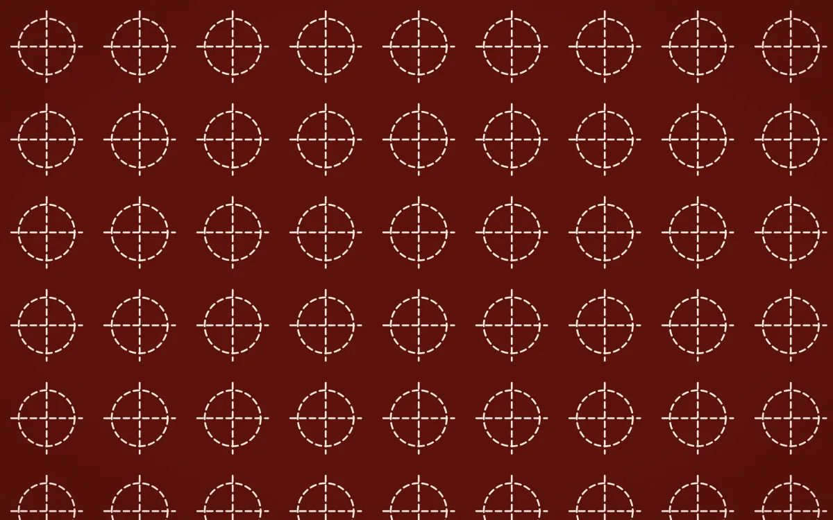 Lantern Festival Stitch Crosses — dark red and orange sashiko background